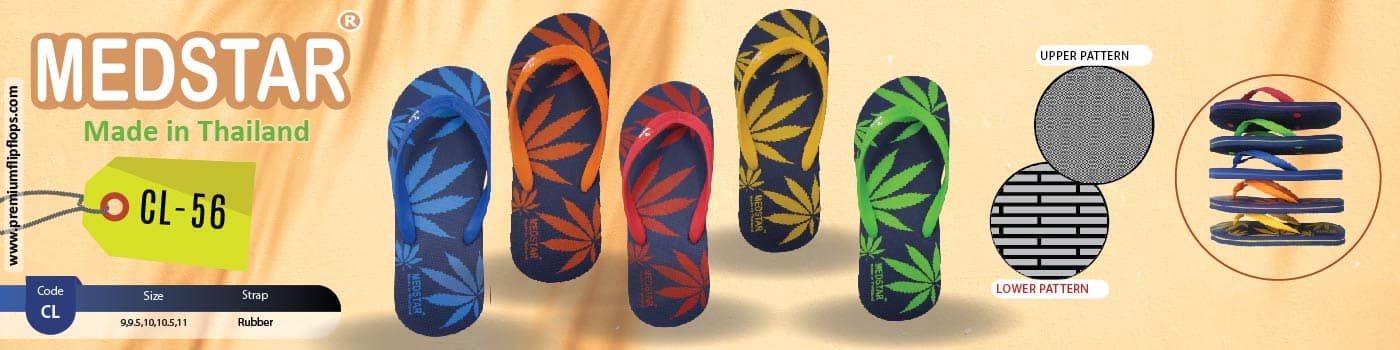 Marijuana Printed Rubber Slippers