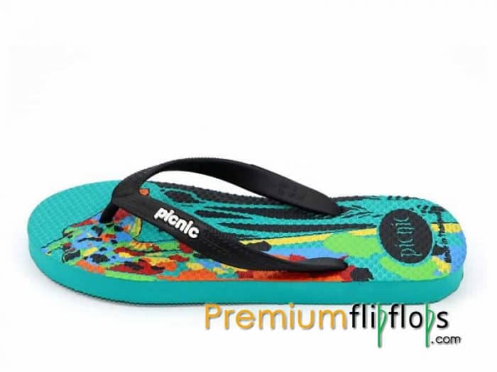 Flip Flops Natural Rubber Thong Slippers Front View
