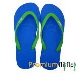 Tongs classiques en caoutchouc naturel avec logo Picnic bleu profond en relief - Vert relaxant – Image 3