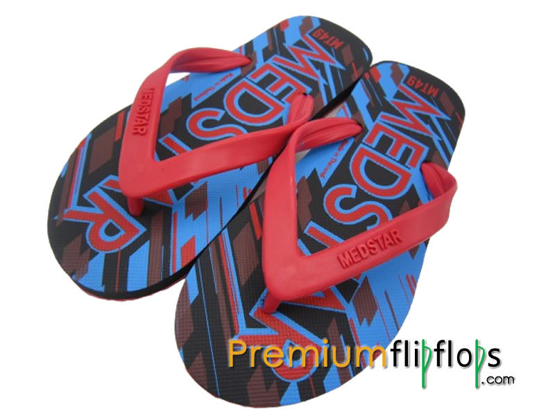 Men Brand Printed Flip Flops