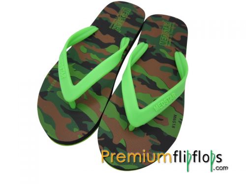 Men True Camouflage Print Flip Flops