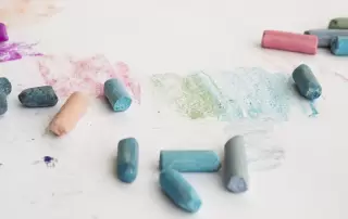 Multi-Colored Designs On Rubber Slippers